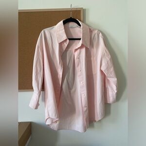 Anine Bing Mika Button Up Shirt Pink XS